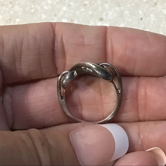 Open heart sterling ring - Picture 3 of 3